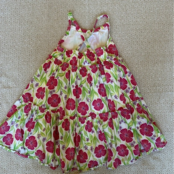 🌟3/$20🌟 Cynthia Rowley Girls Size 7 Small Pink Floral Dress Summer Sundress - Picture 2 of 7